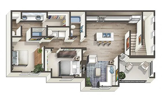 Floor plan Great Basin (Attached Garage)