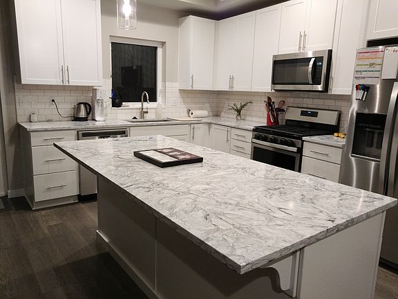 Kitchen with beautiful induction stove