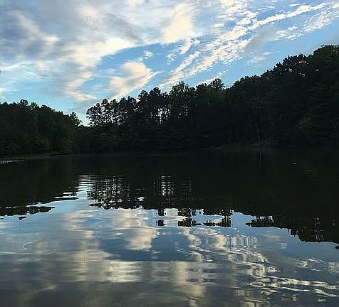 parcel A, sunset on the lake