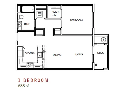 Floor plan 1X1