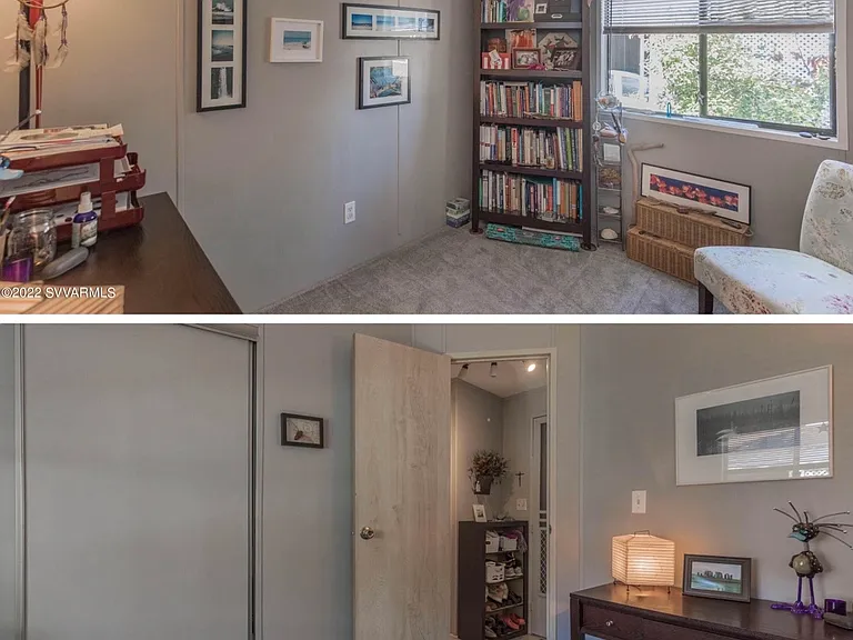 2nd bedroom or office has nice view of trees outside the window