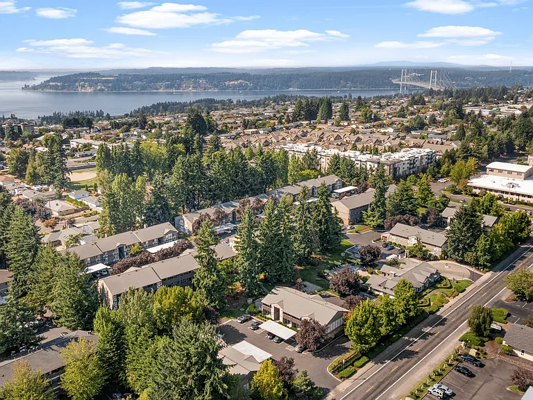 Scenic community with waterfront views.