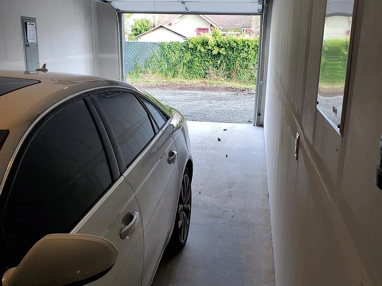 Possible for two small vehicles to park or plenty of storage space.