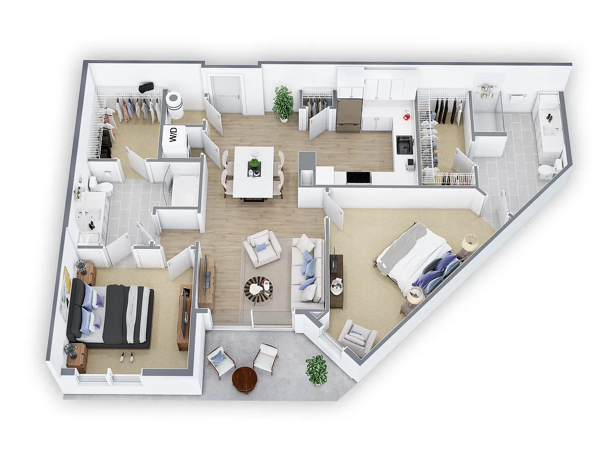 Floor plan Perspective