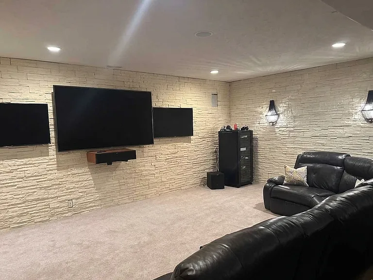 Basement media room