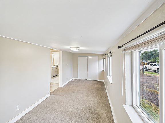 Good sized closet in primary bedroom.