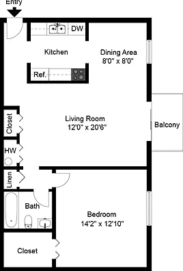 One Bedroom One Bedroom