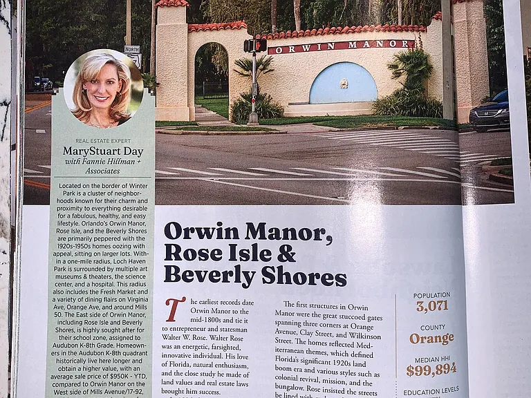 article on Orwin Manor