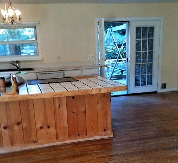 Open plan kitchen