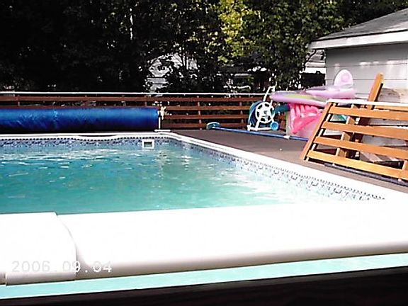 Pool with deck and cover