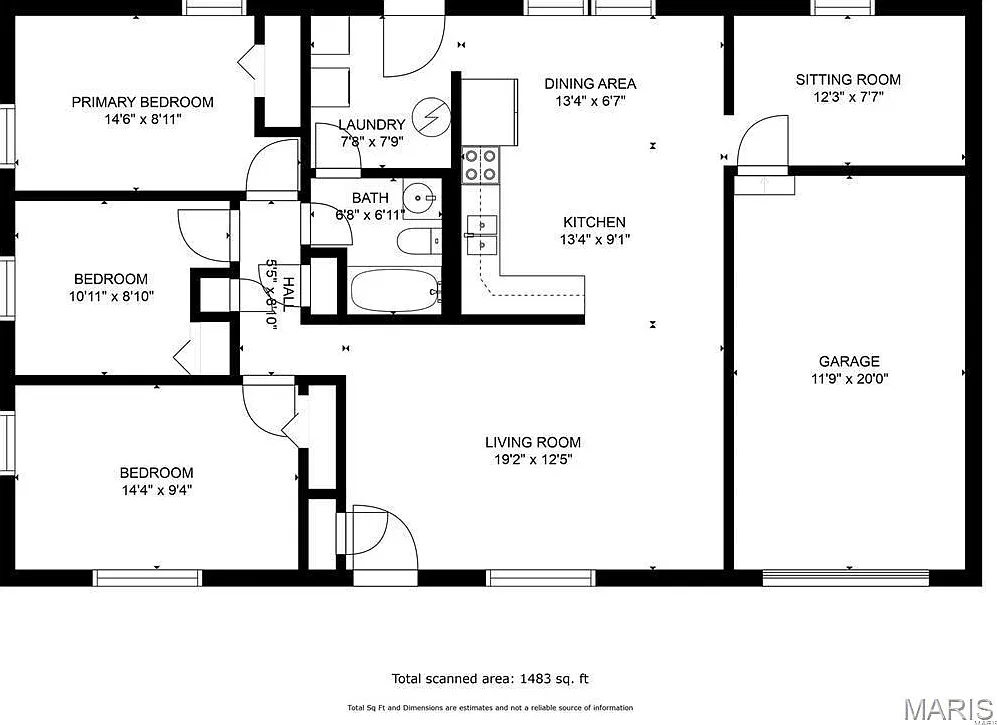 3 bed, 1.0 bath, 1104 sqft, $1,595 — Photo 2