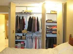 Closet organizers in both bedrooms, utility closets