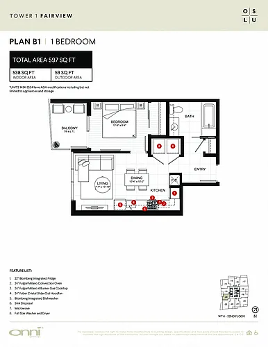 Floor plan Fairview B1
