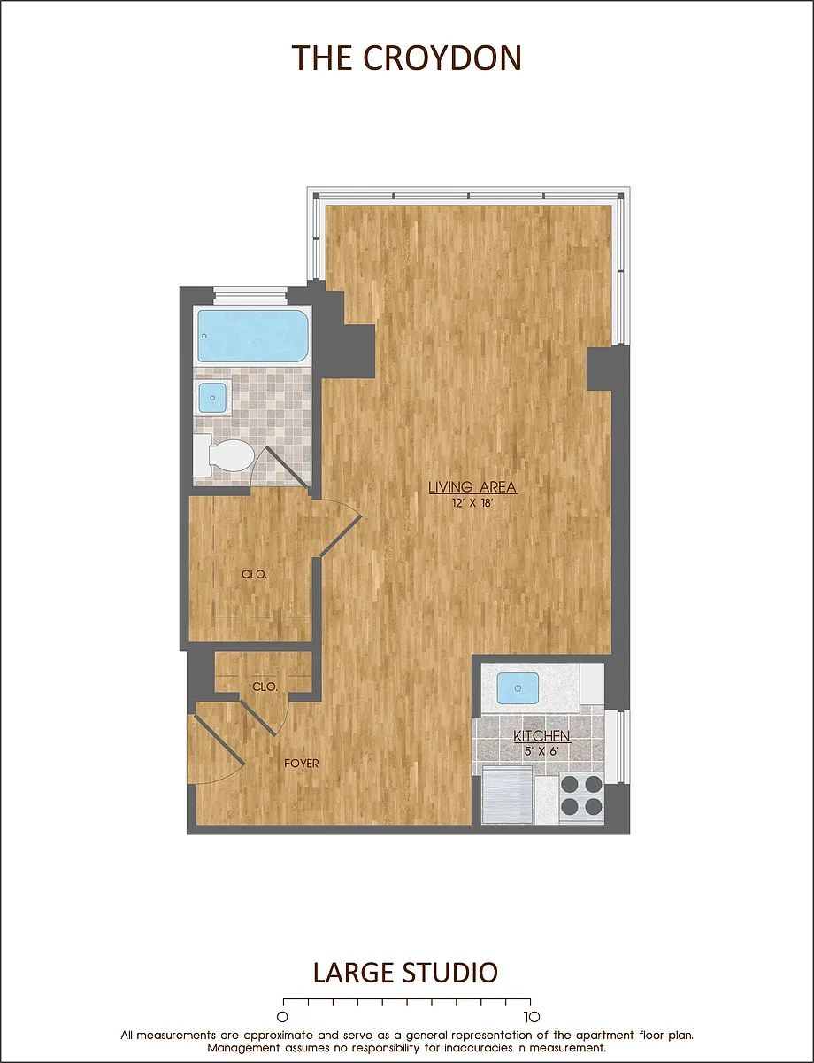 Floor plan Studio-Tier 5 Corner Home