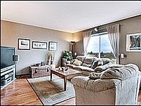 Family room with large view windows