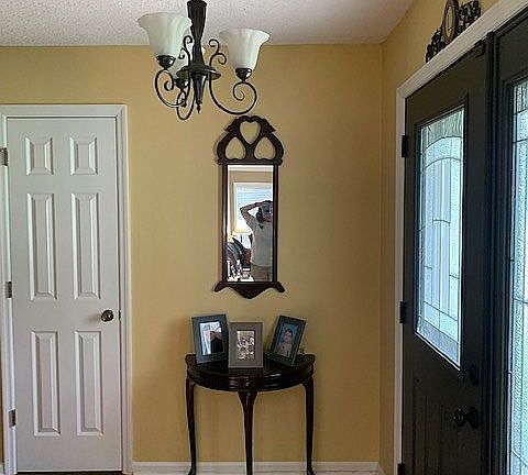 Foyer with New Entry Door