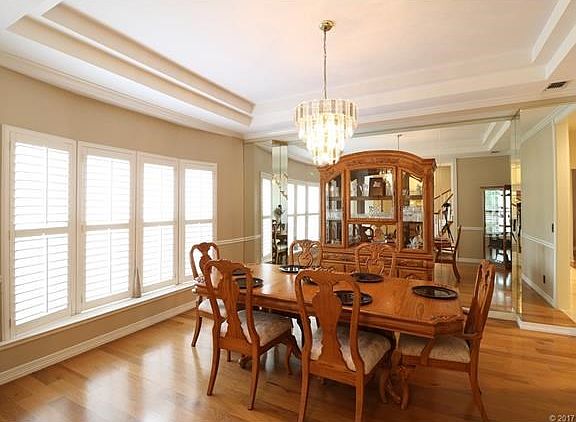 Formal Dining Room from Entry Hall w/hardwood