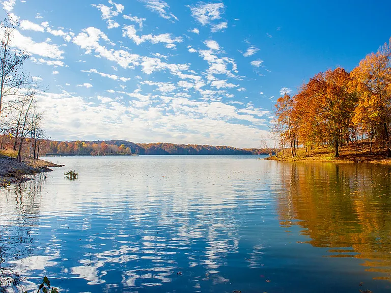 LAKE MONROE. MILES OF SHORELINE. FISHING, CAMPING AT YOUR DOORSTEP.