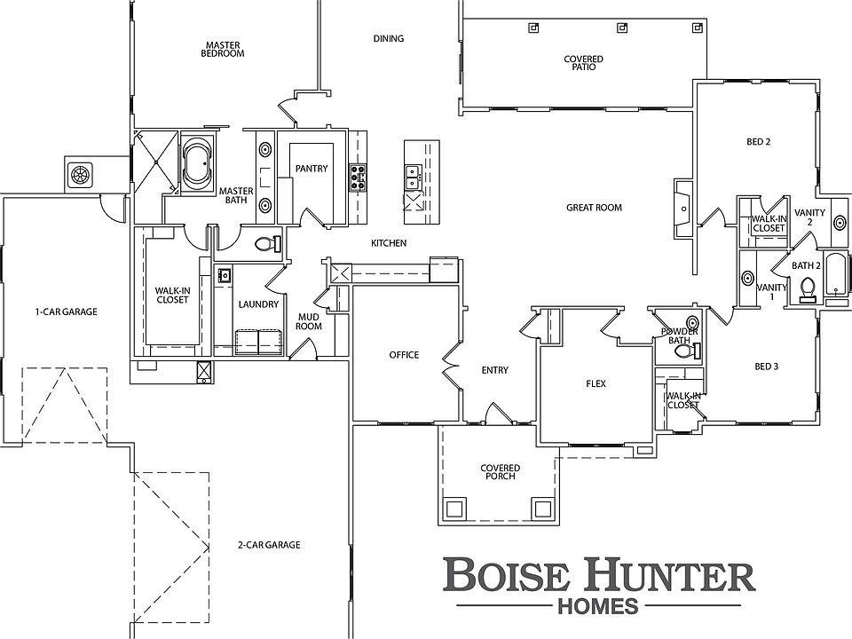 Opal Plan, The Estates at Dry Creek Ranch HalfAcre Lots, Garden City
