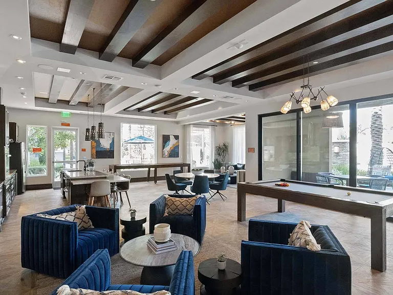 Enjoy a spacious, airy, and bright clubhouse designed for relaxing, connecting, and hosting with ease.