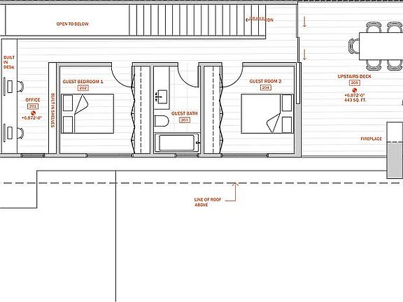 Second Level Floor Plan