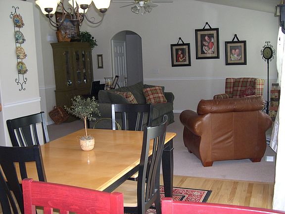 Kitchen into family room
