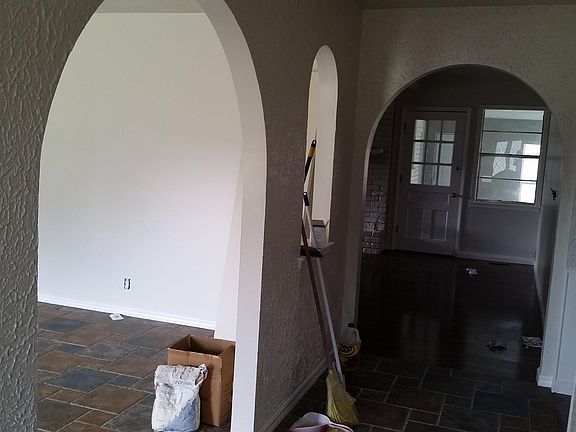 Inside front door: Dining/living to the left, living area straight ahead