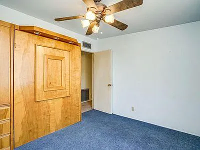 Wall desk, cabinet and fold down bed