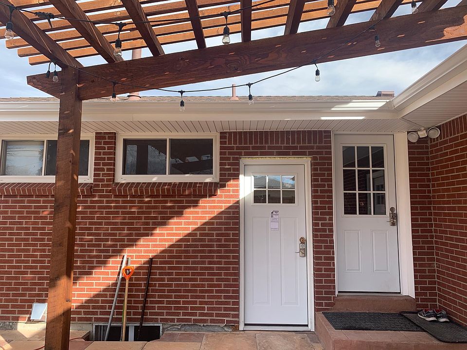 Entrance to the apartment unit which includes a keyless entry.