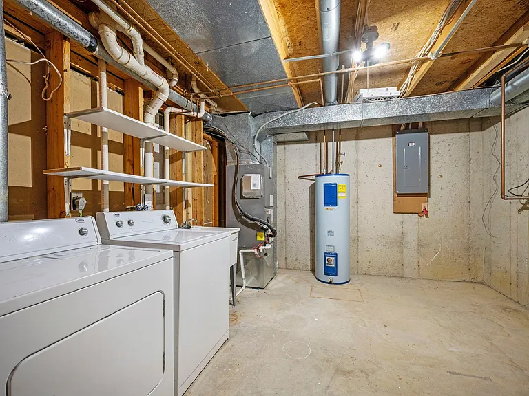 Laundry/HVAC in lower level