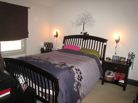 Bedroom with walkin closet and bath