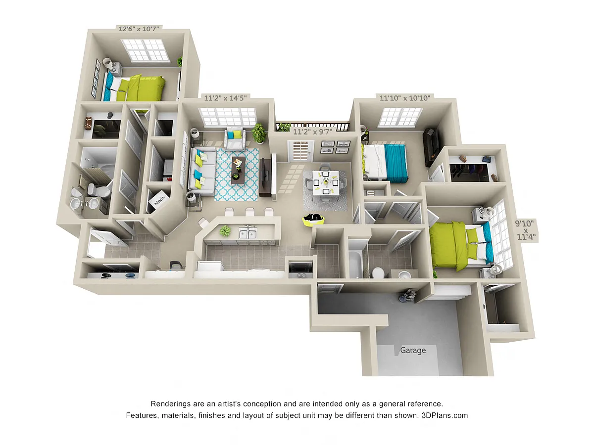 Floor plan Chattahoochee - RENOVATED