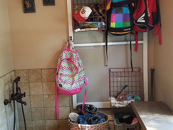 Entryway with foot washing station