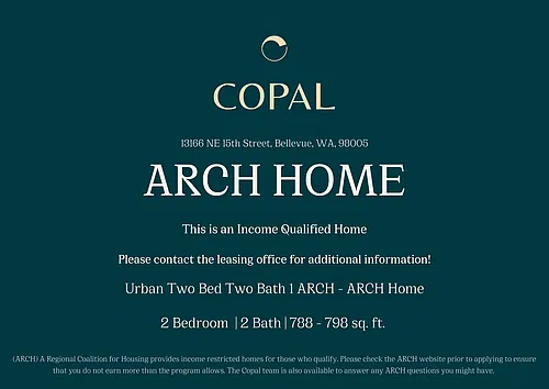 Floor plan Urban Two Bed Two Bath 1 ARCH