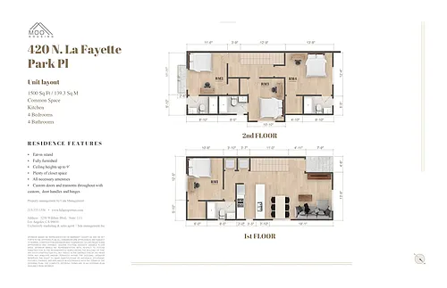 Floor plan Private room - 420 N La Fayette Park Pl -4b4b