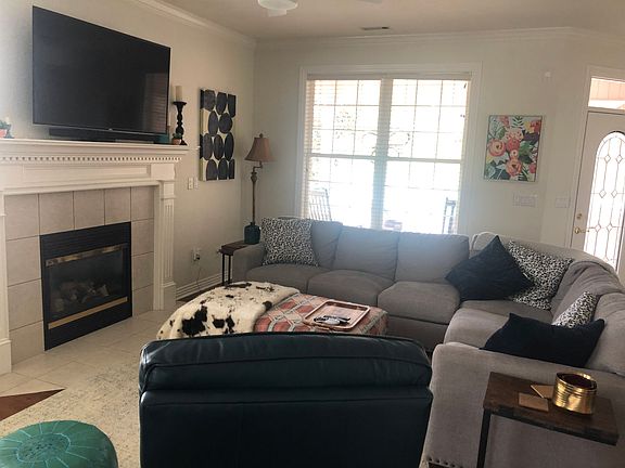 Cozy fireplace