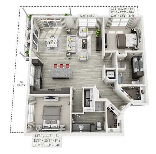 Floor plan B4