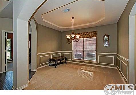 Open dining room