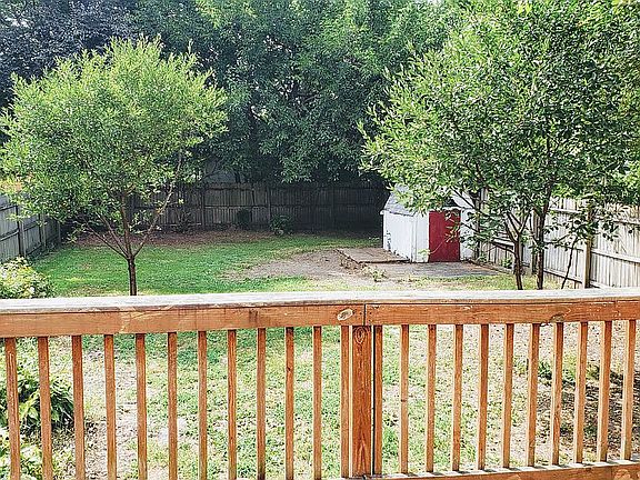Back Yard with Cherry Trees