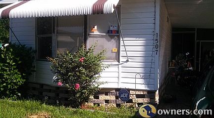 Front of Mobile home