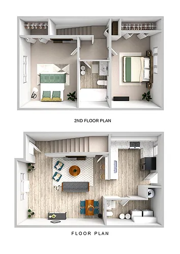 Floor plan Two Bedroom