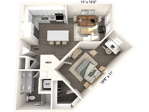 Floor plan A1-759sf-117-517