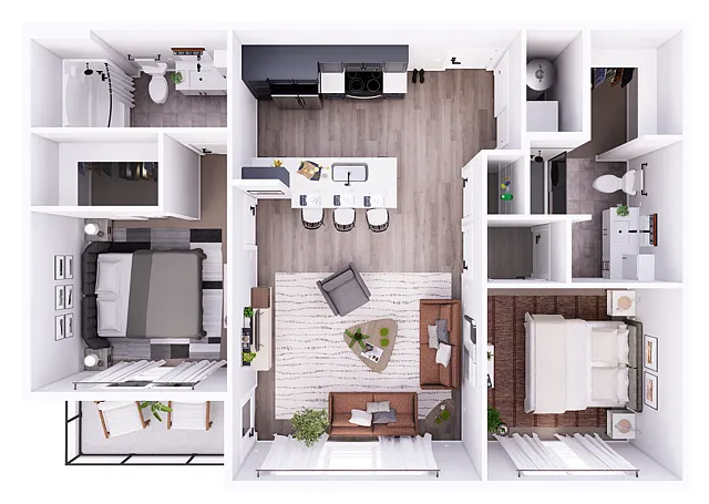 Floor plan Tillmore-2B ADA