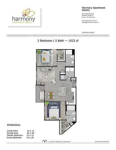 Floor plan Medley 2.2