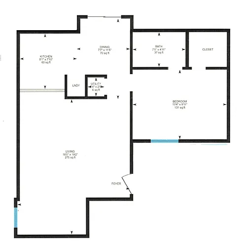 Floor plan 1.1 D - Creekside