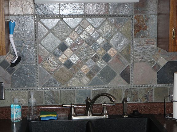 custom backsplash in kitchen