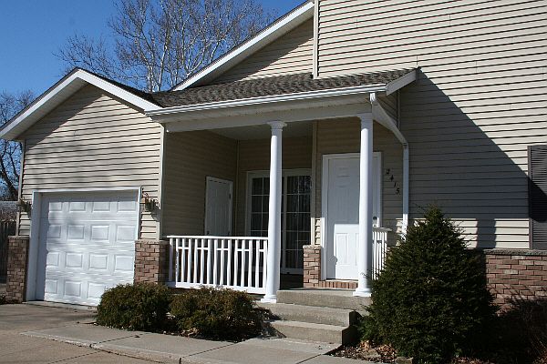 Your own private front door and porch