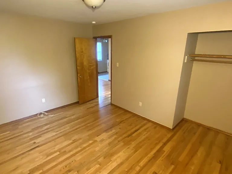 Bedroom with new Hardwood flooring!