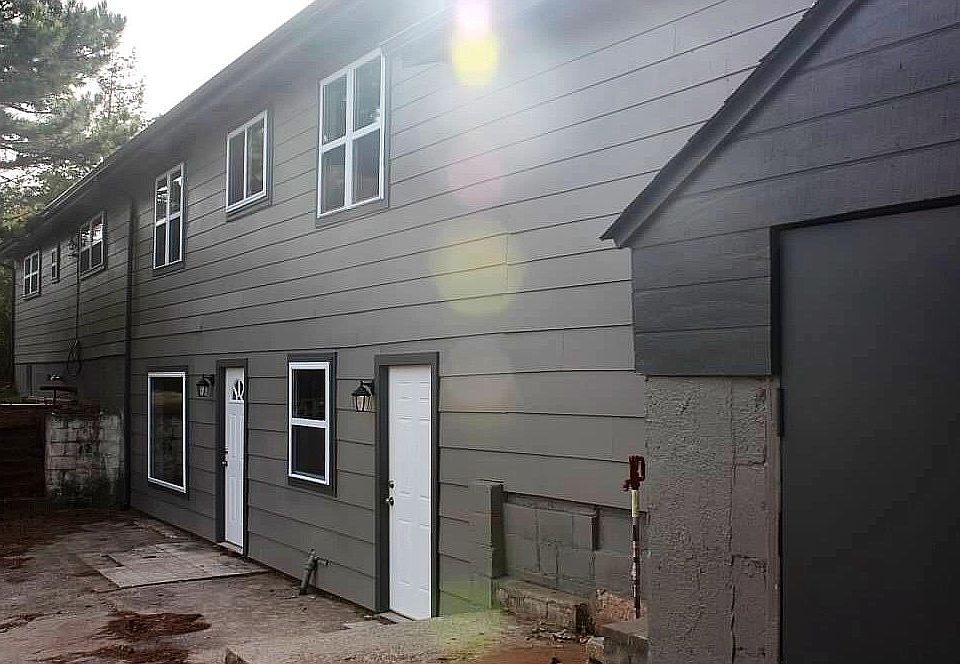 Back side, walk out basement