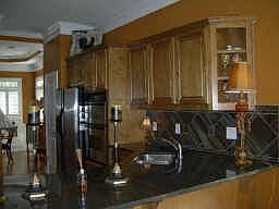 Love the kitchen in decorator colors